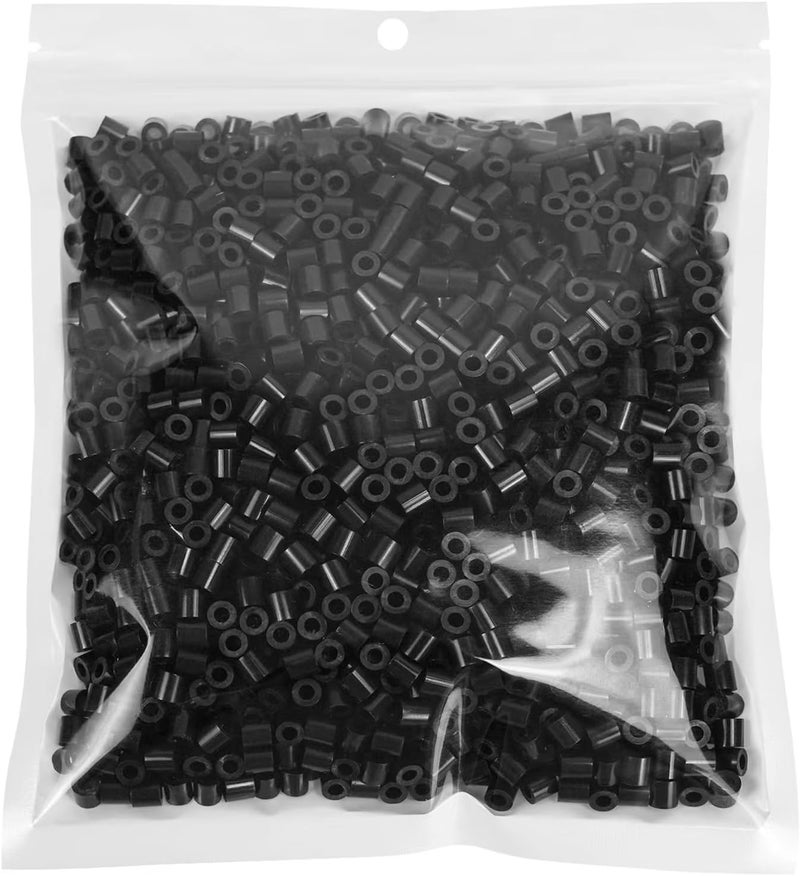 TCTHBC Fuse Beads 2000 Pieces 5mm Black Melty Iron Beads Compatible with Perler and Hama - Image 1